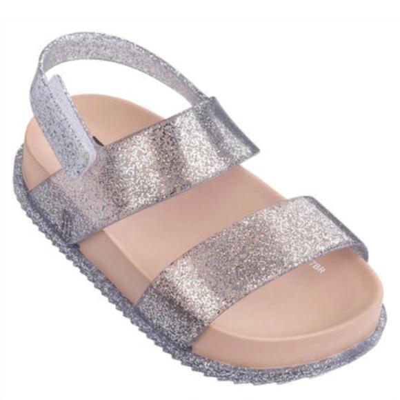 MINI MELISSA Other - NEW MINI MELISSA kids cosmic glittered sandal in silver